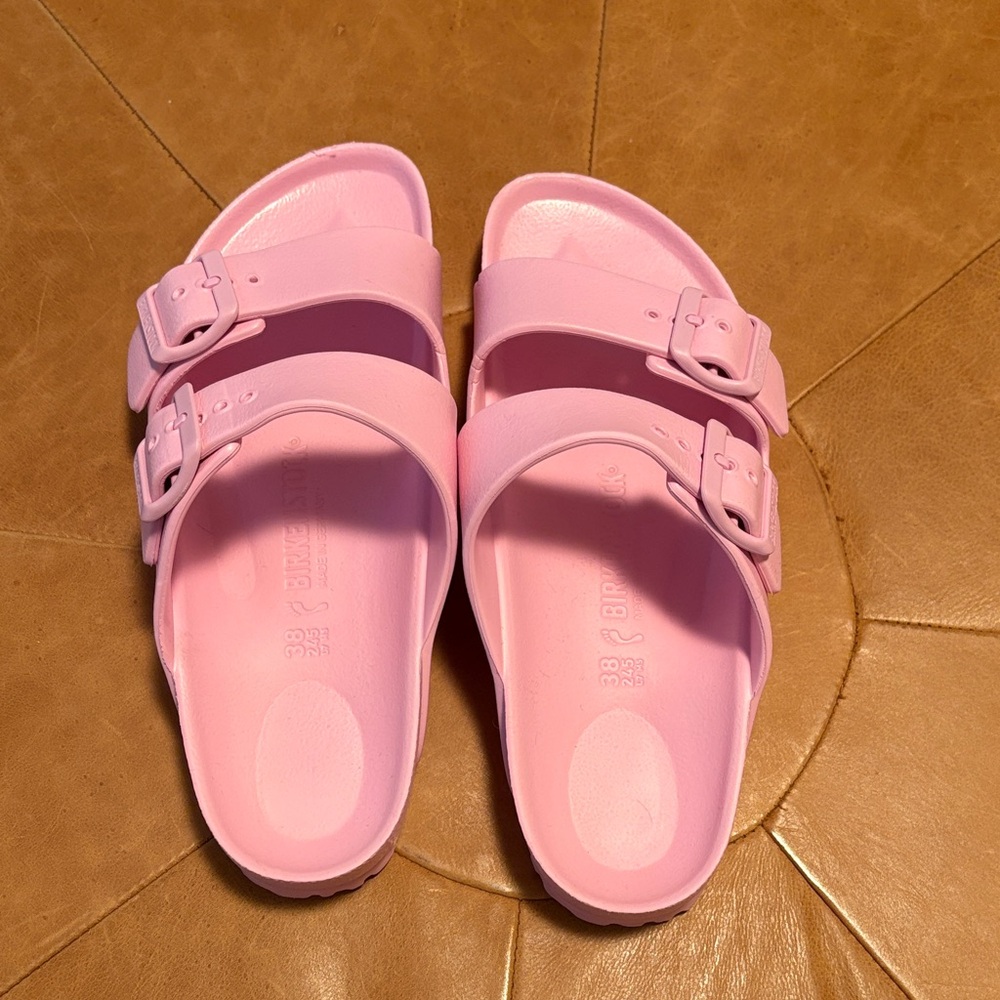 Pink Rubber Birkenstocks